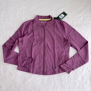 Under Armour Women's Zip-Up Workout/Yoga Jacket, Purple/Pink, Size L